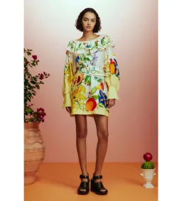 Alémais Flores Mini Dress Multi Size 14 for rent on The Volte - image 1