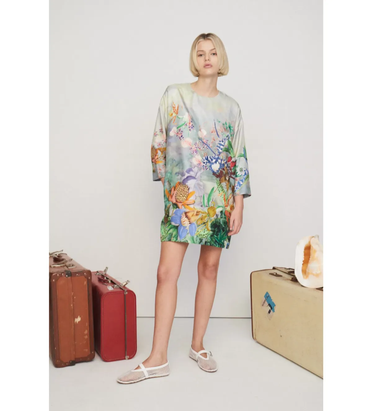 Alemais Mirage Mini Dress Floral Size 8 - Image 1