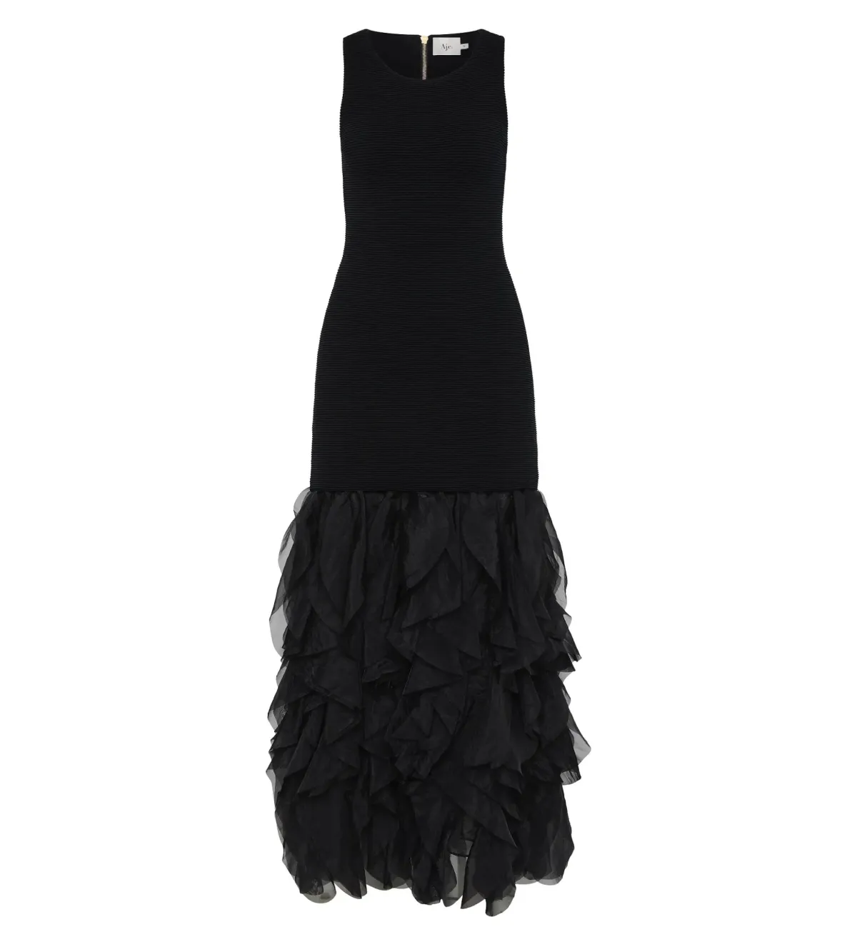 Aje Elations Knit Maxi Dress Black Size AU 8 - Image 4