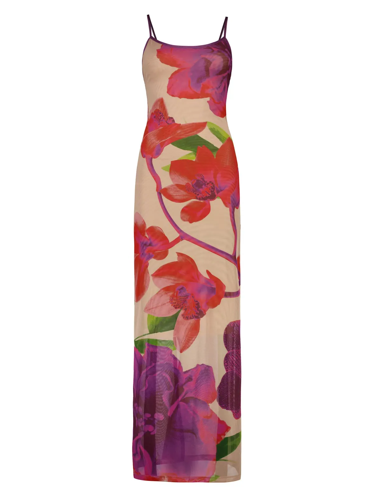 With Harper Lu Slip Dress Mesh Fuschia Bloom Size M / AU 10 - Image 5