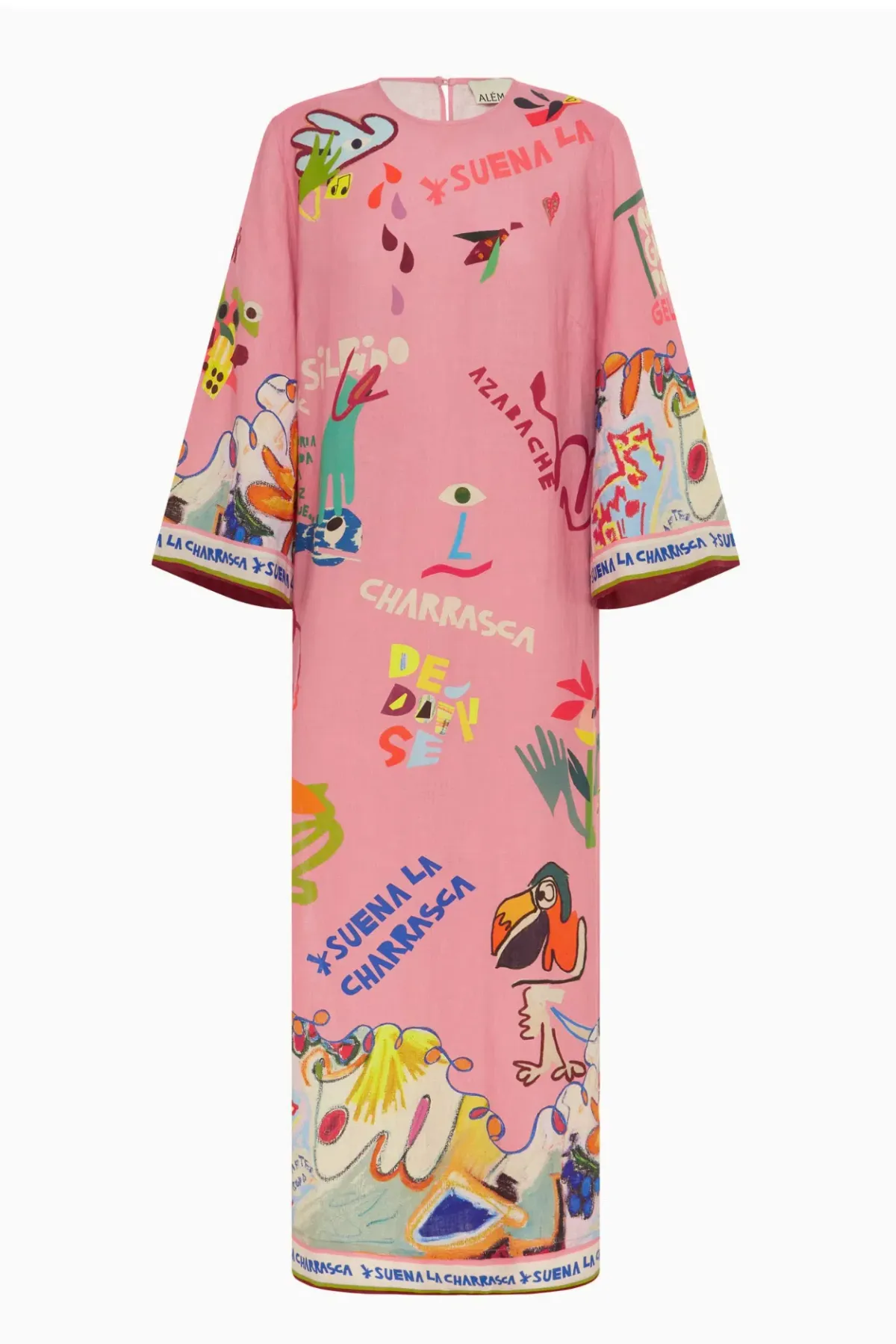 Alemais La Charrasca Midi Dress Pink Size 16 - Image 3