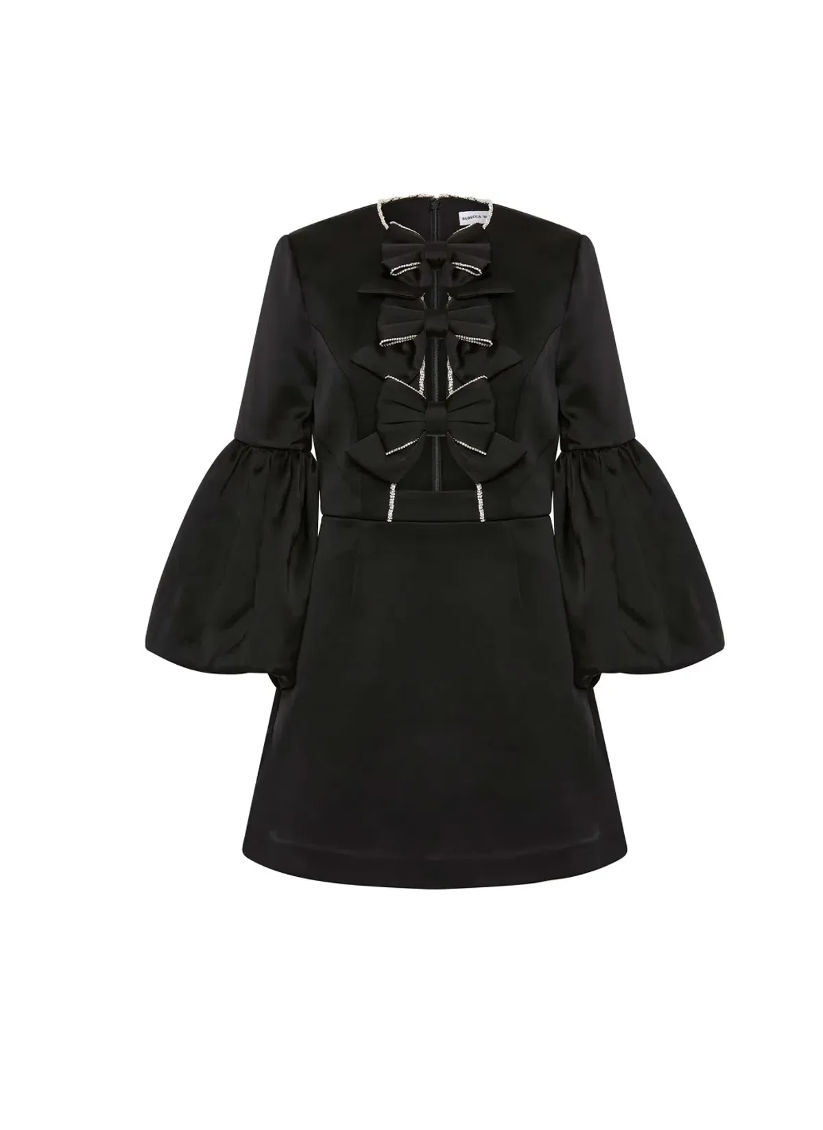 Rebecca Vallance Augustine Long Sleeve Mini Dress Black Size 6 - Image 6