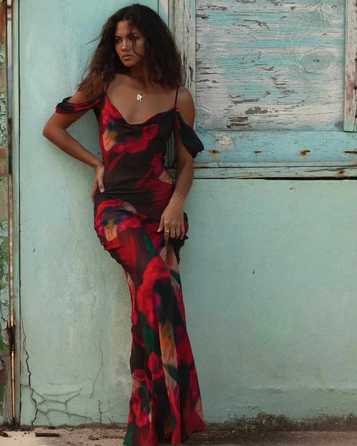 RAT & BOA Adriana Dress Abstract Floral Size 4 - Image 5