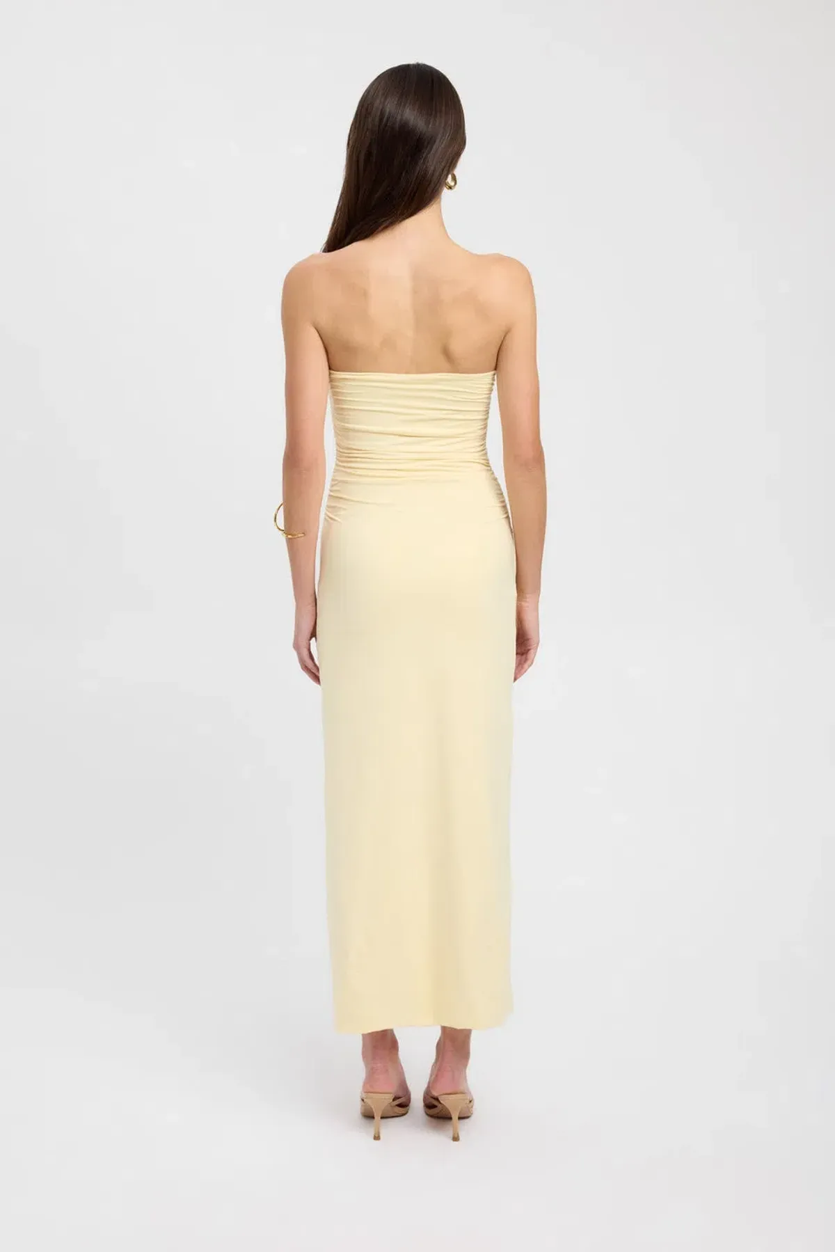 Kookai Tayla Trim Maxi Dress Yellow Size 8  - Image 3