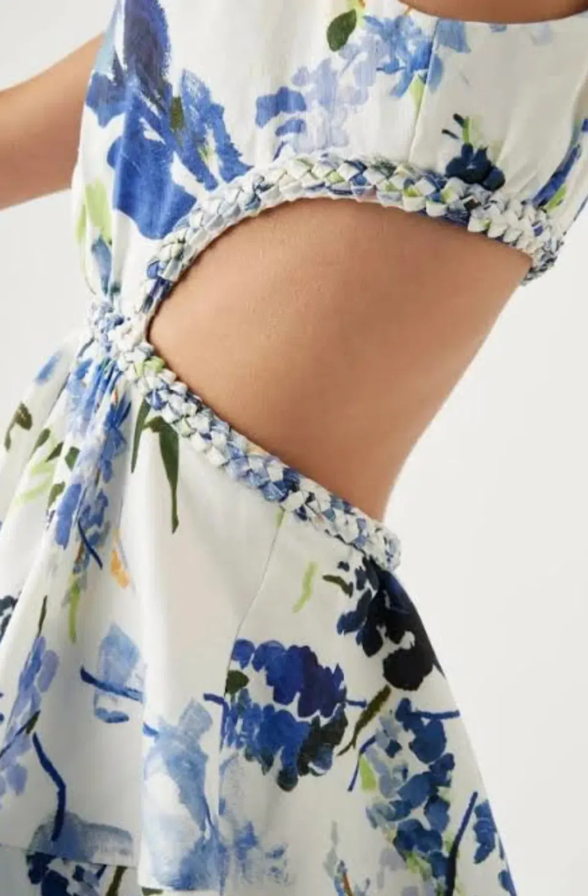 Aje Voyage Braided Cut Out Mini Dress - Image 4