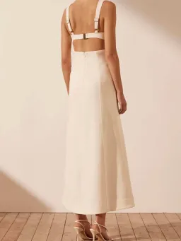 Shona Joy Amura Bustier Midi Dress, Size 12. for rent on The Volte - image 3