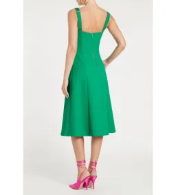 Rebecca Vallance Dionne Midi Dress Golf Green Size 14 for rent on The Volte - image 3