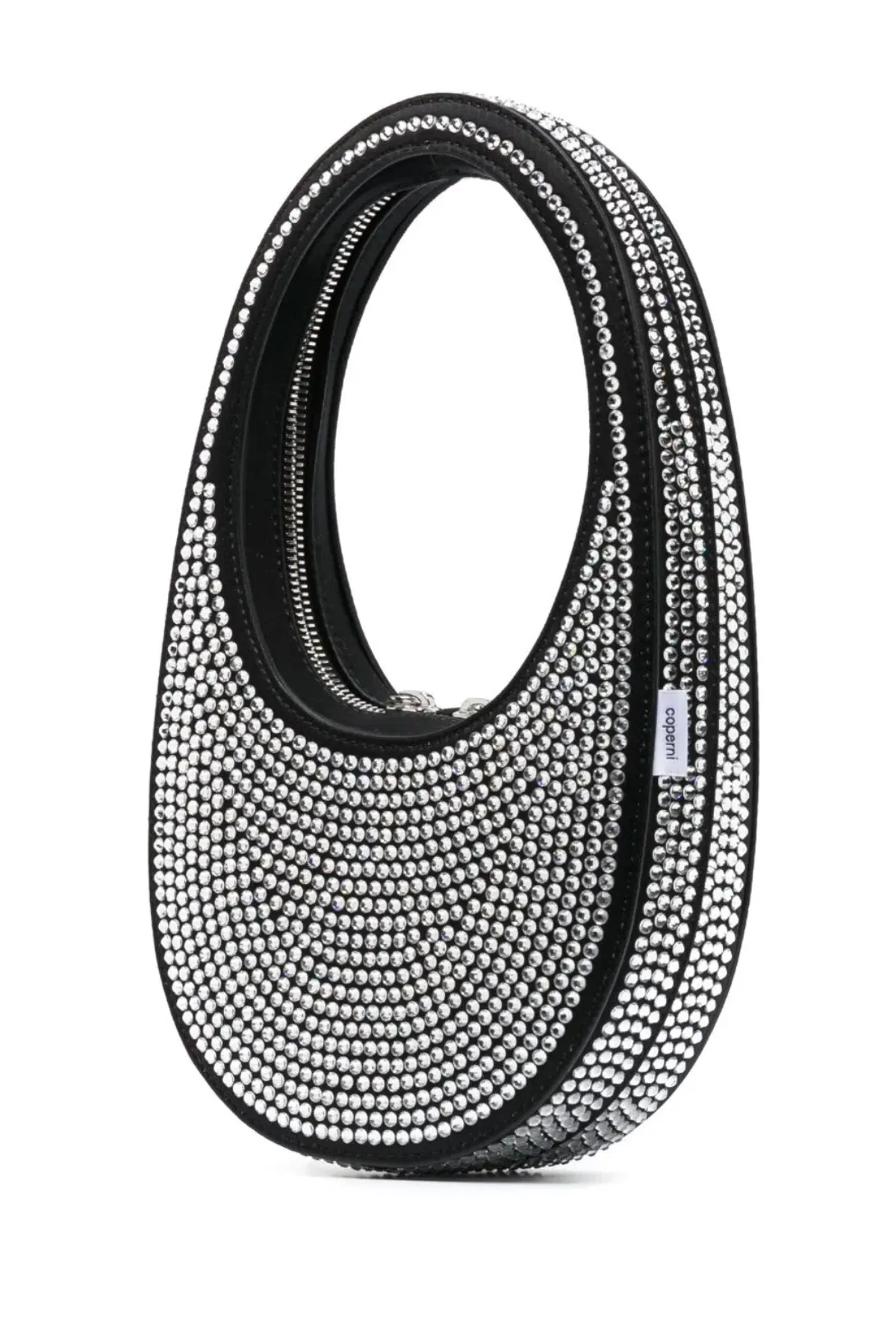 Coperni Crystal Embellished Mini Swipe Bag Black - Image 3