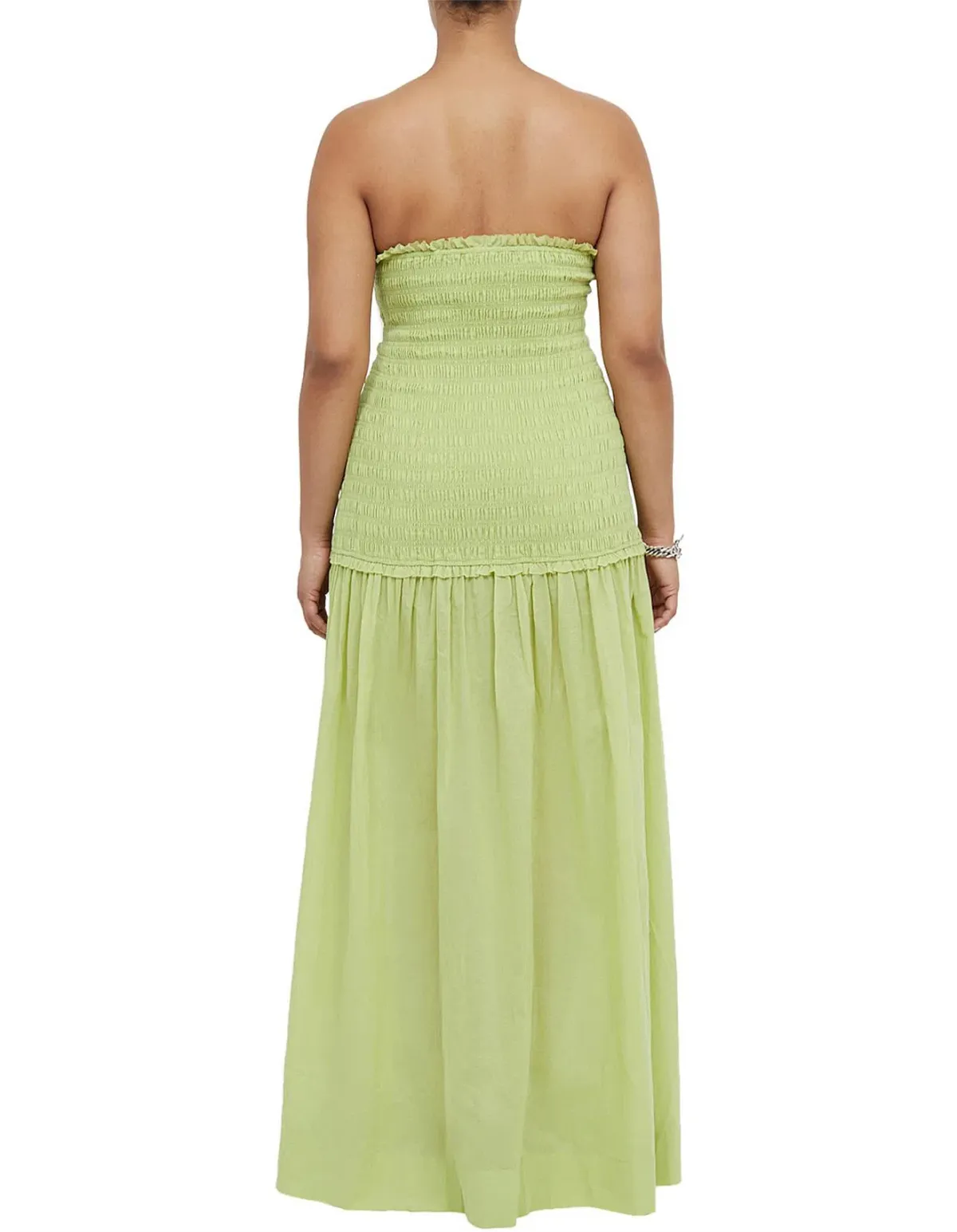 Bec & Bridge Solstice Strapless Maxi Dress Lime Size 6 - Image 3