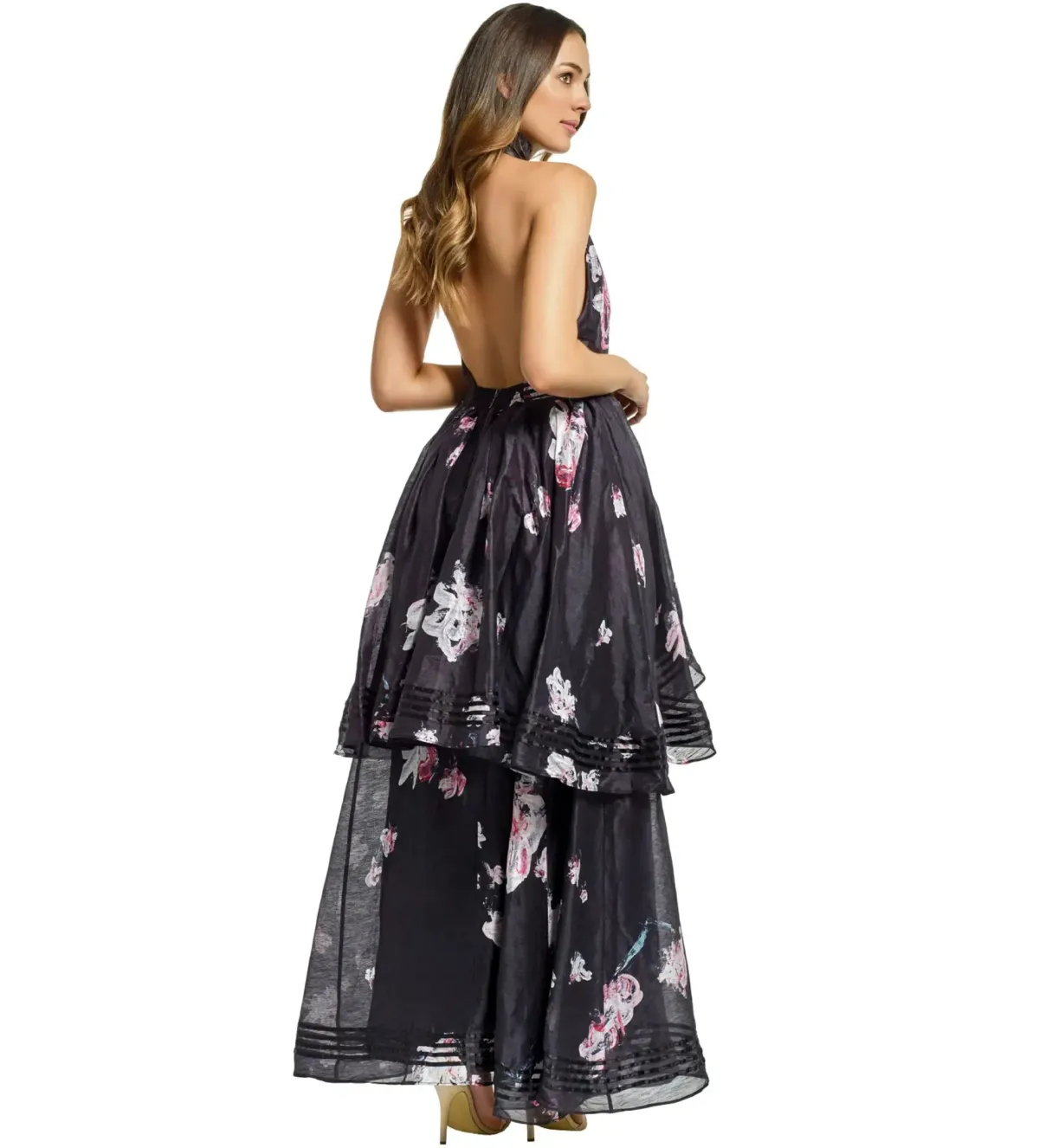Aje Sienna Maxi Dress Black Floral Size AU 12 - Image 3