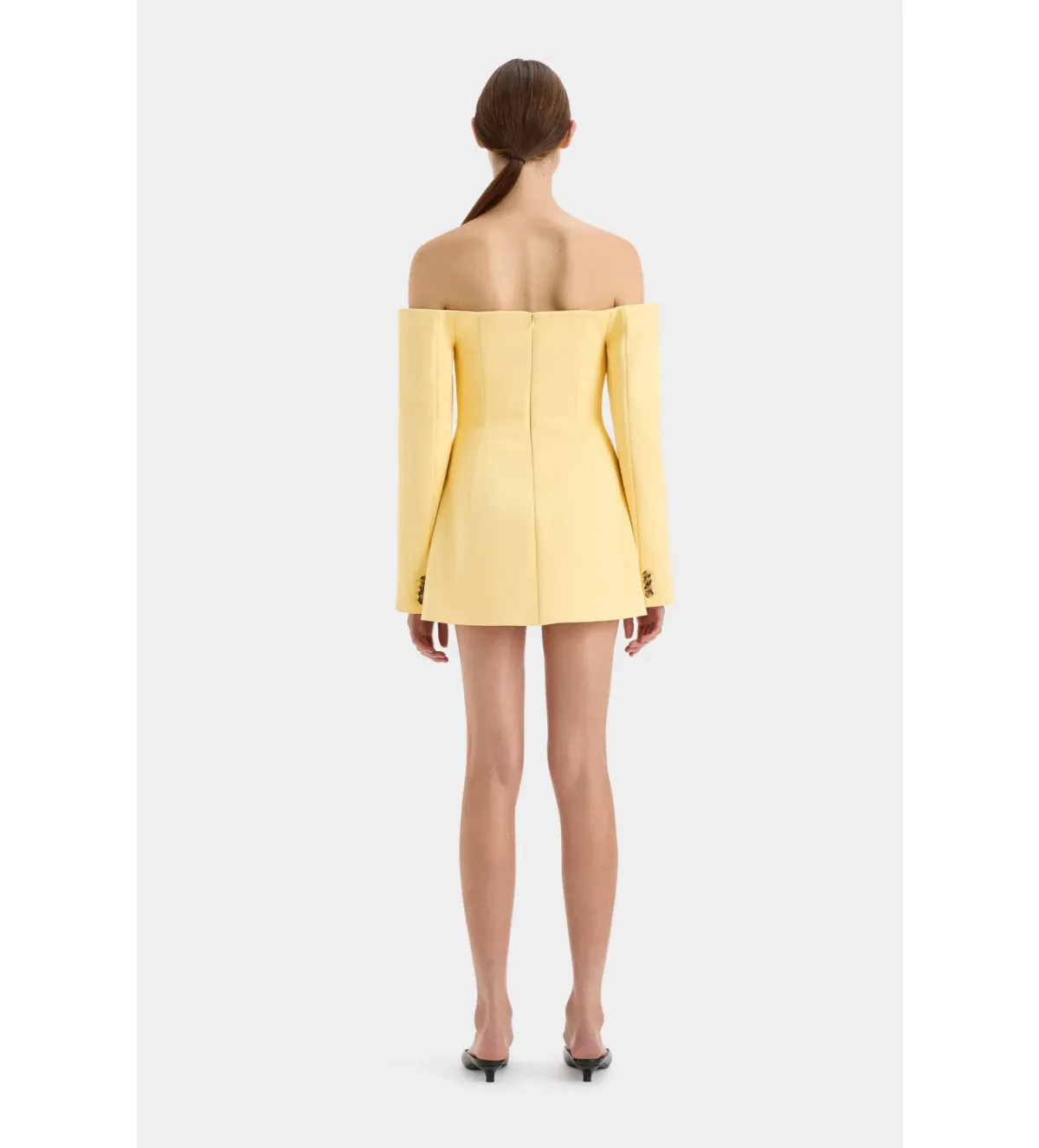Sir the Label Sandrine Dress in Limone Yellow Size AU 12 - Image 3