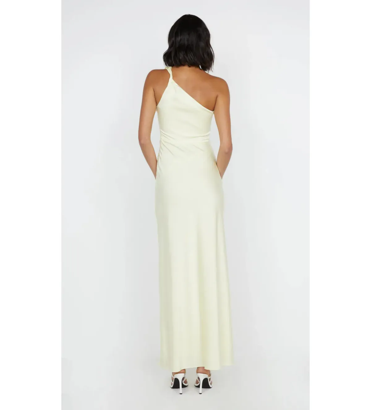 Bec & Bridge Lunetta Asym Dress Ice Yellow Size AU 12 - Image 4