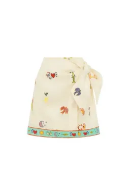 Alémais Holiday Go-to Embroidered Shirt and Skirt Print Size AU 14 for rent on The Volte - image 8