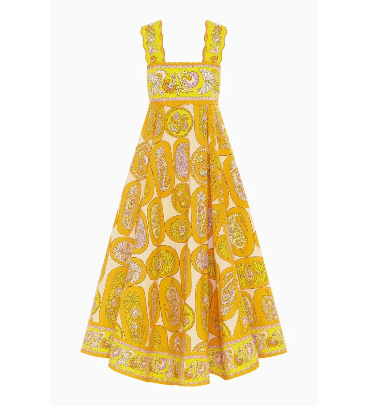 Alemais Diana Summer Dress Yellow Floral Size AU 8 - Image 6