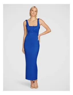 Pilgrim Natalya Square Neck Dress Blue Size 10 for rent on The Volte - image 1