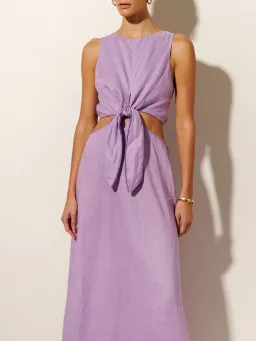 Kivari Ellie Cut Out Maxi Dress Lilac Size 16 for rent on The Volte - image 4