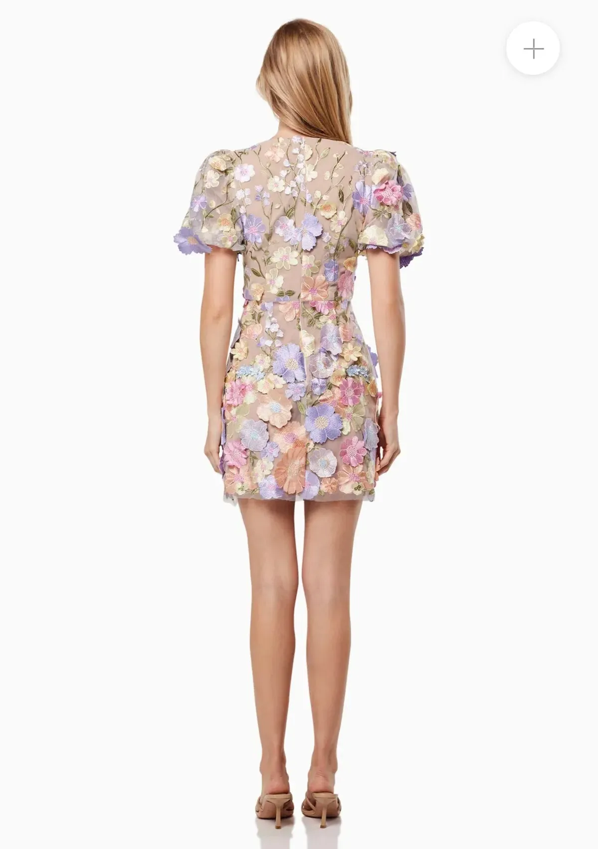 Elliatt Anthea 3D Lace Mini Dress Purple Size 8 - Image 7