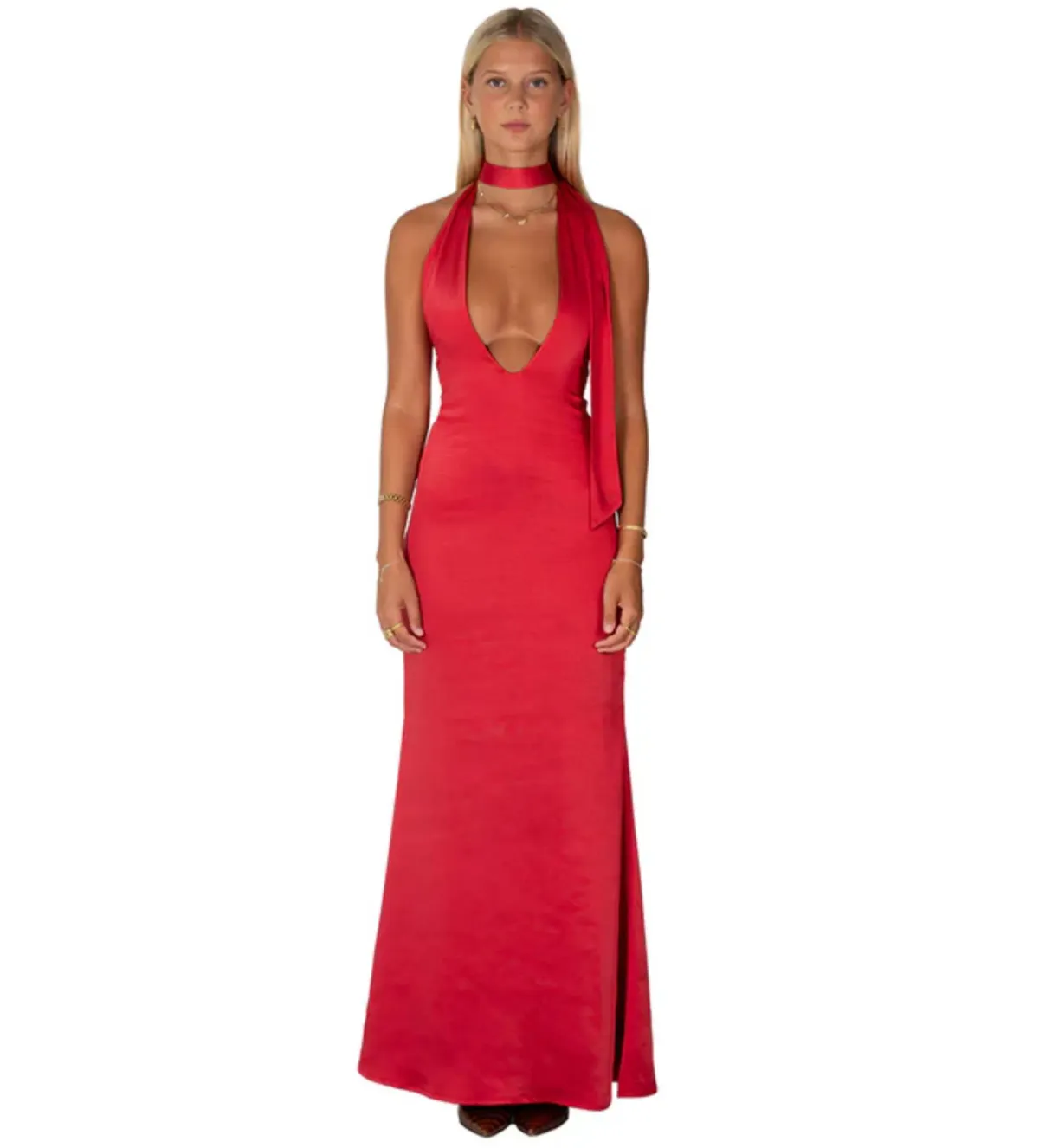 I am Delilah Margot Maxi Dress Cherry Size S / AU 8 - Image 2