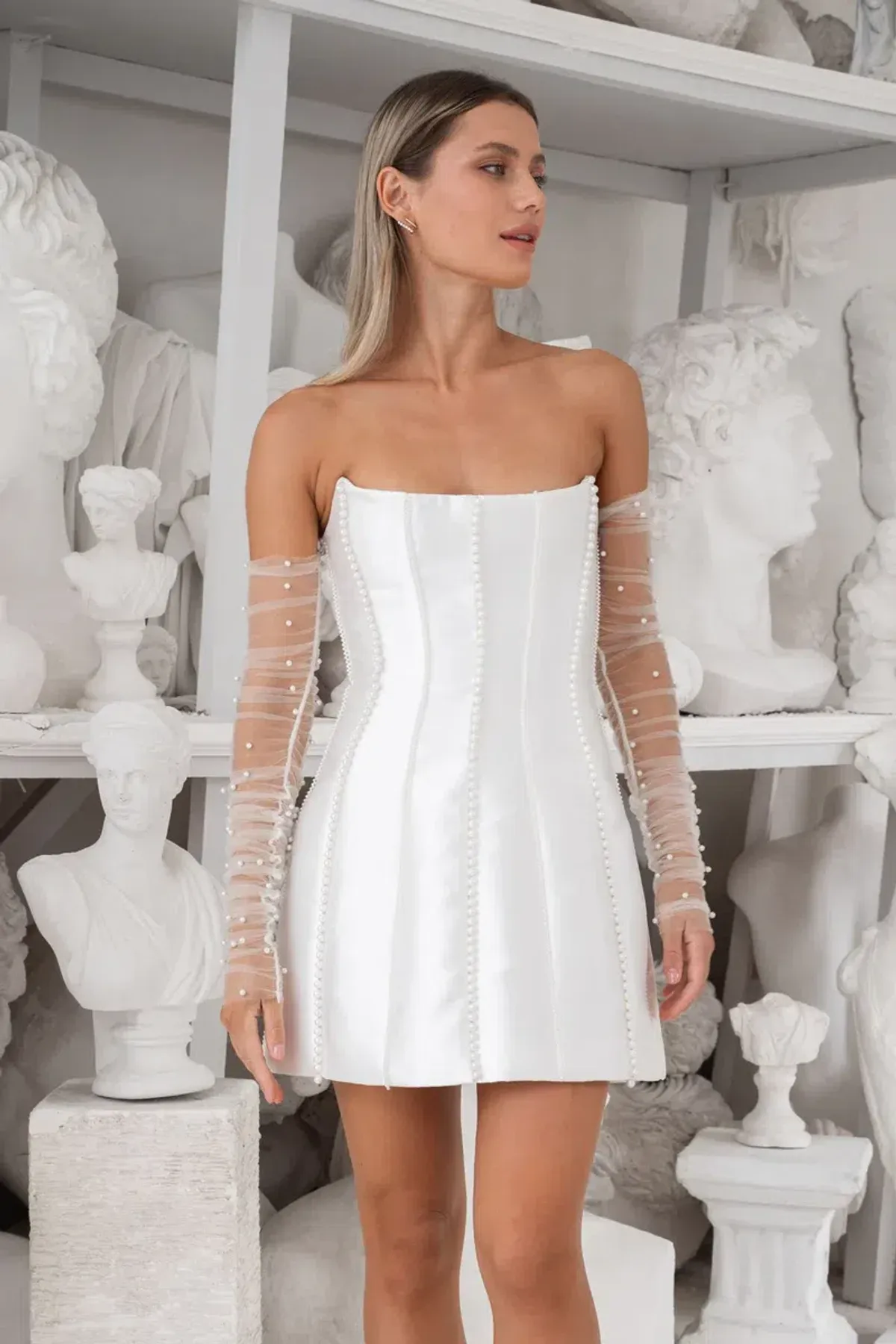 Eliya The Label Kayla Mini Dress White Size 10  - Image 4