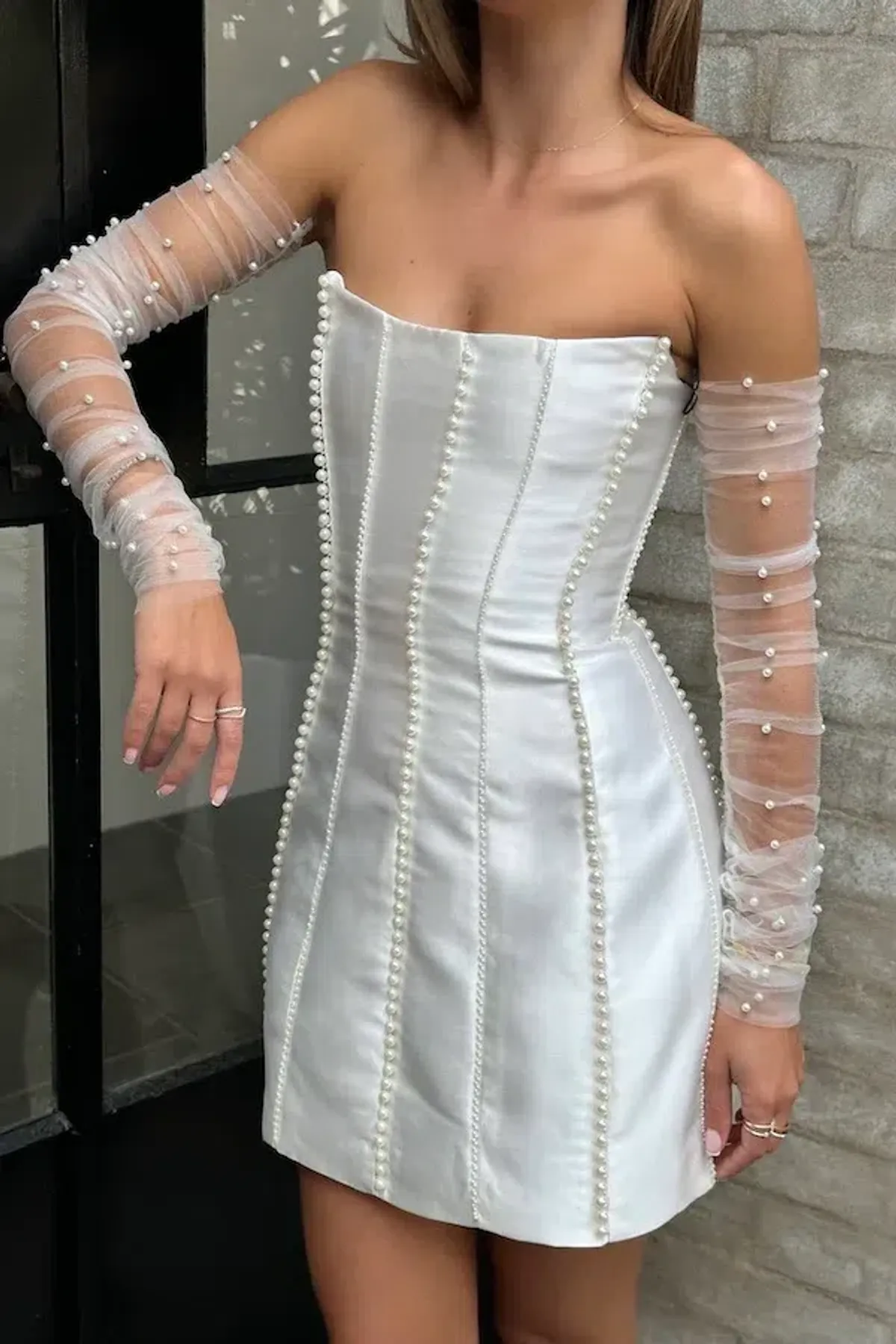 Eliya The Label Kayla Mini Dress White Size 10  - Image 3