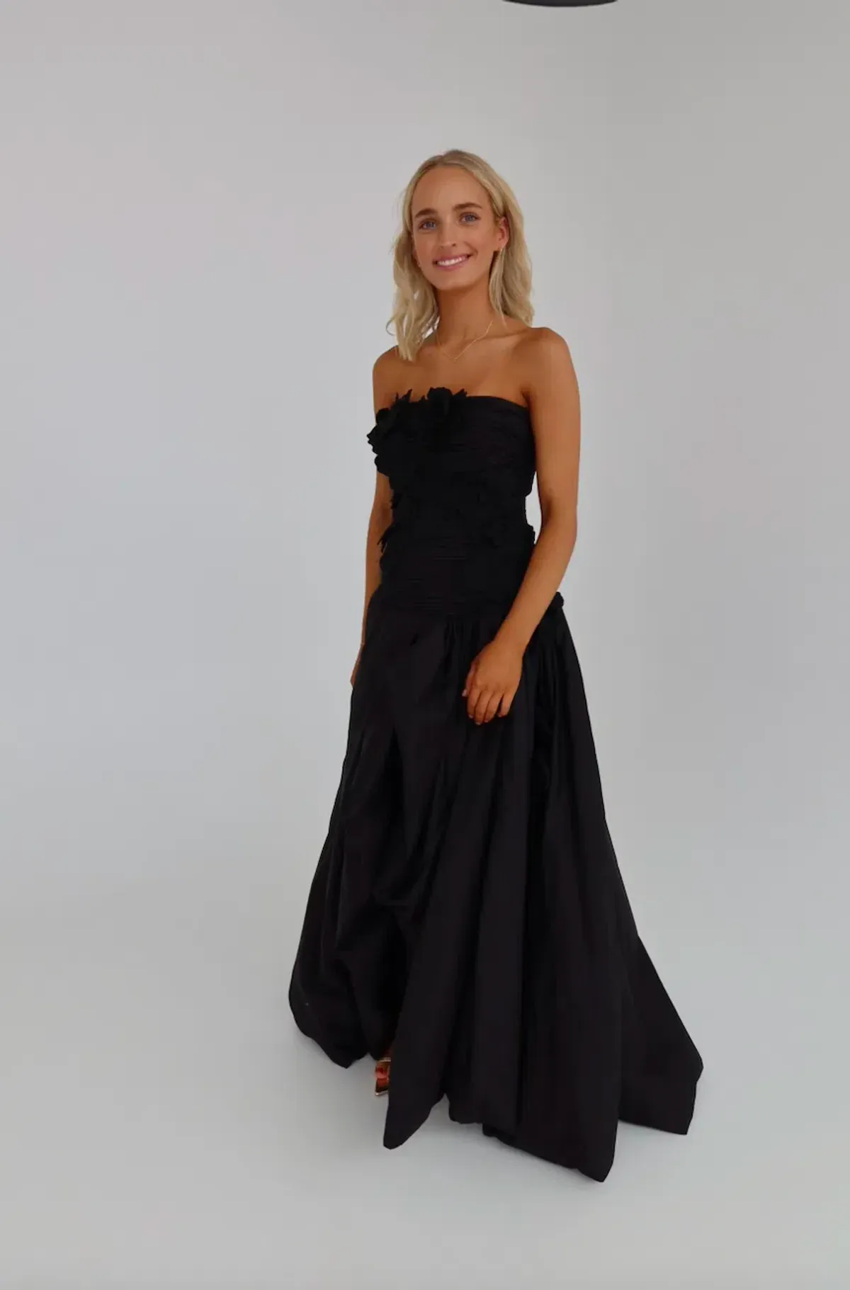 Aje Splendour Flower Gown Black Size AU 6 - Image 5