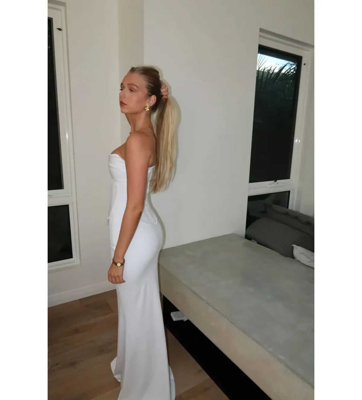 HNTR the label Louie Gown Blanc White Size M / AU 10 - Image 4