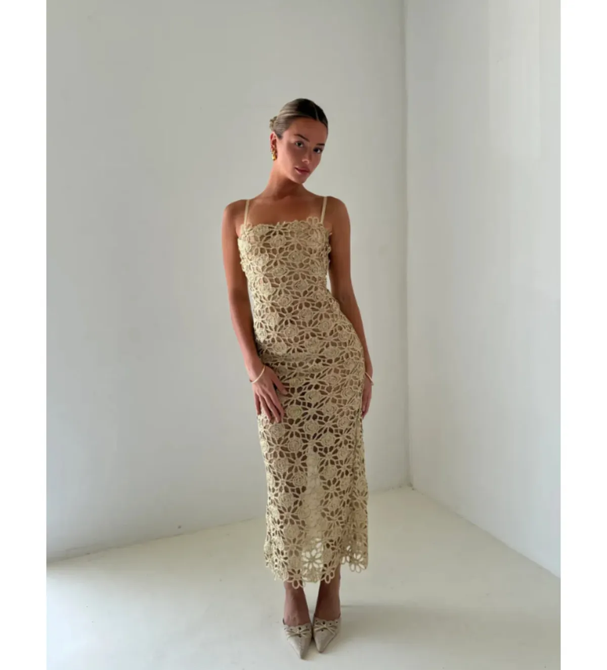 Arcina Ori Kendra Dress Gold Size XS / AU 6 - Image 3