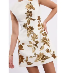 Rebecca Vallance Versailles Mini Dress in Ivory Size AU 10  for rent on The Volte - image 5