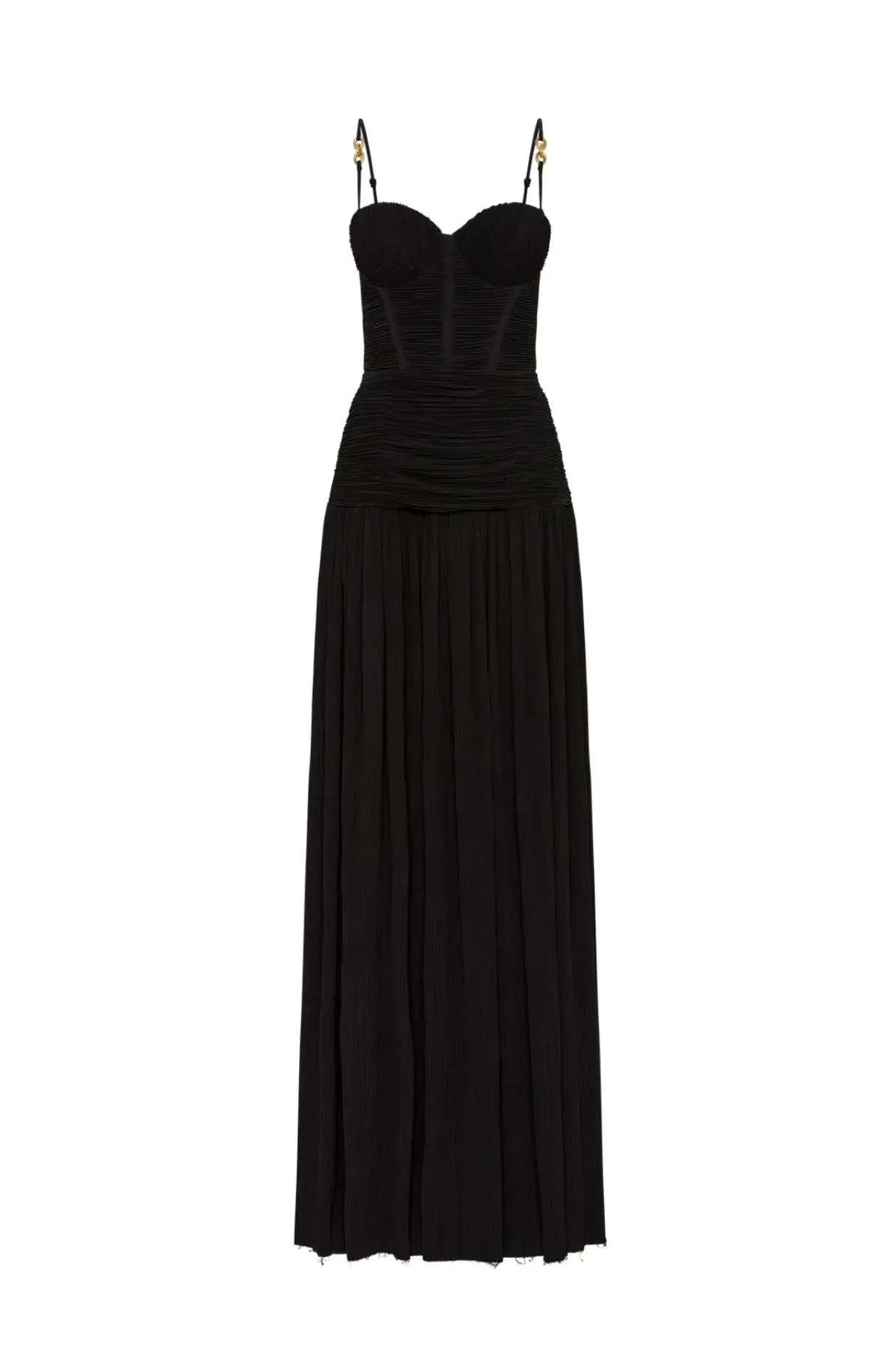 Manning Cartell Double Time Pleat Maxi Dress Black Size AU 10 - Image 5
