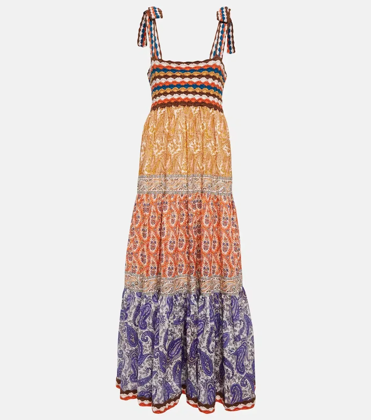 Zimmermann Devi Crochet Midi Dress Spliced Size 1 / AU 10 - Image 7