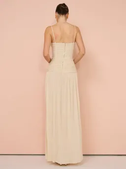 Manning Cartell Double Time Pleat Dress In Nougat Size 8 for rent on The Volte - image 2