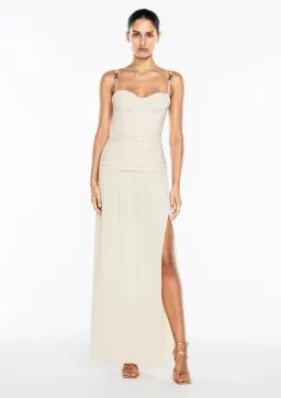 Manning Cartell Double Time Pleat Dress In Nougat Size 8 for rent on The Volte - image 3