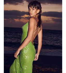 Rat & Boa Gaia Dress Green Size AU 8 for rent on The Volte - image 4