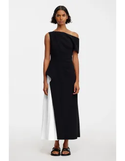 Acler Sudden Midi Dress Black Size 12 for rent on The Volte - image 1