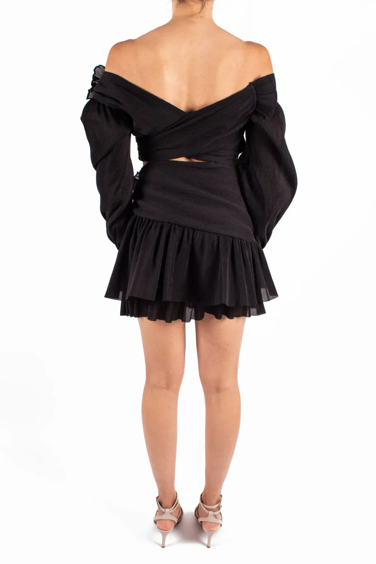 Zimmermann Golden Surfer Mini Dress in Black Size 0 / AU 8 - Image 3