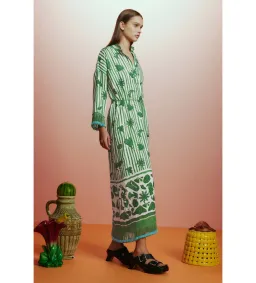Alémais Lula Midi Dress Green Size AU 16 for rent on The Volte - image 3