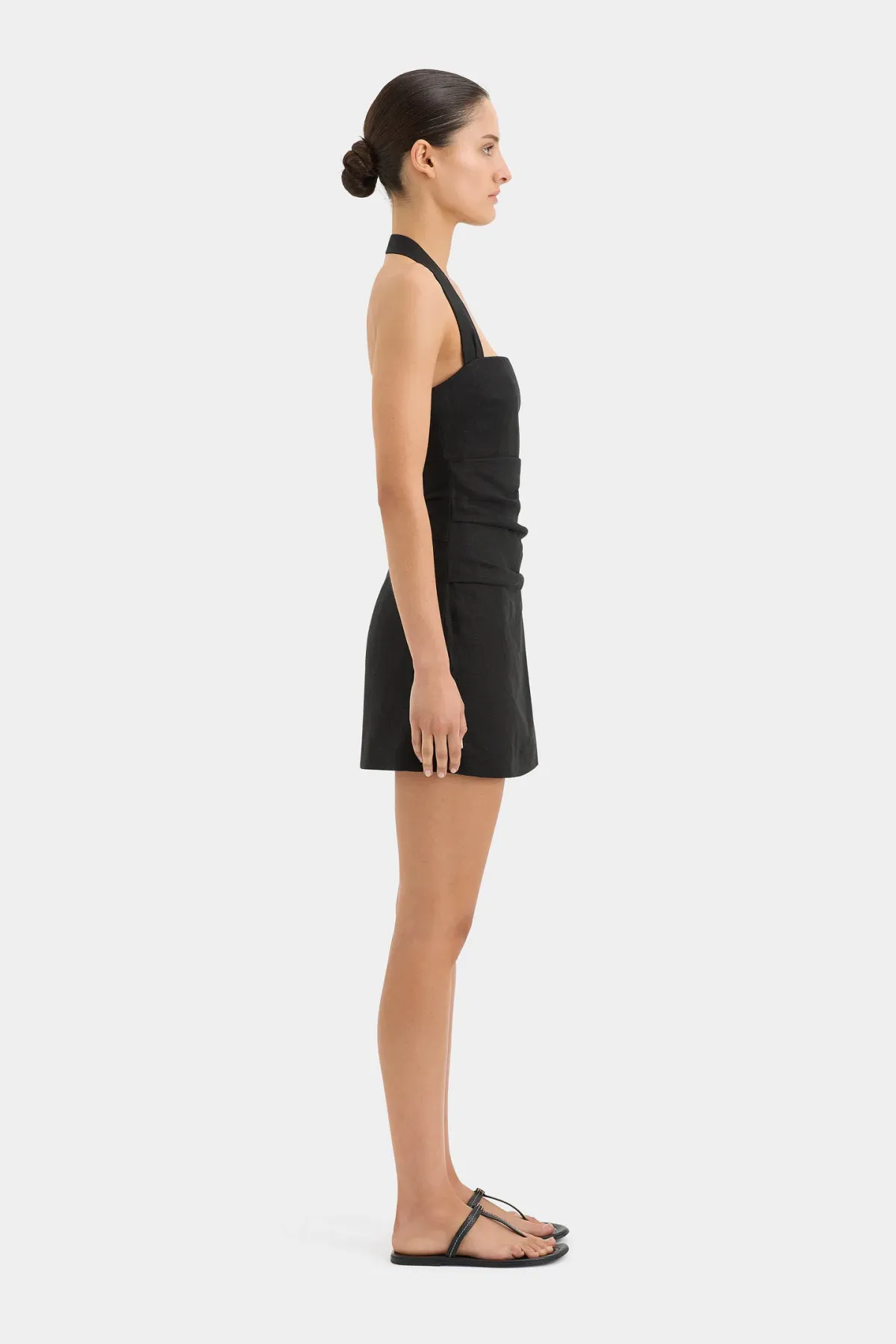 Sir the Label Noemi Halter Mini Dress Black Size 2 / AU 10 - Image 2