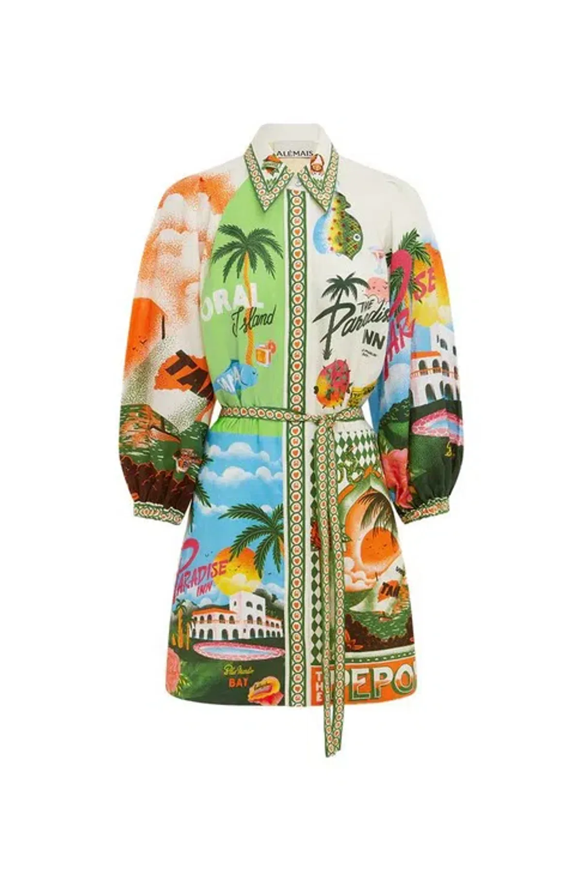 Alémais Paradiso Mini Dress Print Size 10 - Image 5