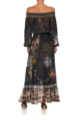 Camilla Treasure Chaser Off Shoulder Shirred Dress Print Size XXL / AU 18 for rent on The Volte - image 2