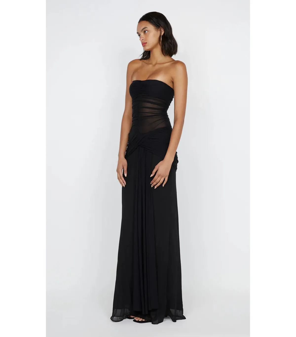 Bec & Bridge Noemi Black Strapless Dress Black Size AU 8 - Image 2