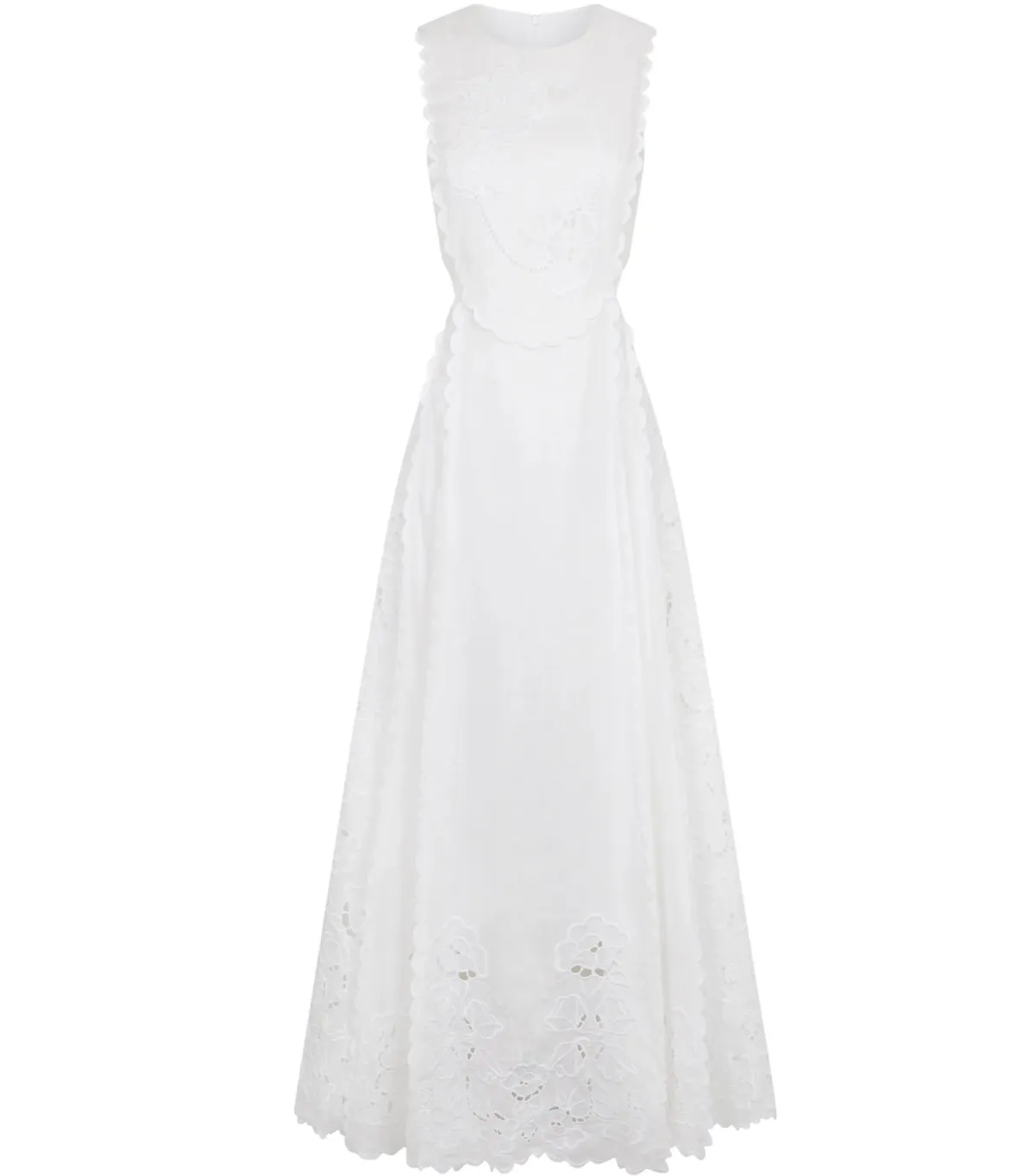 Lovaan Amelia Cutwork Embroidered Dress White Size AU 10 - Image 5