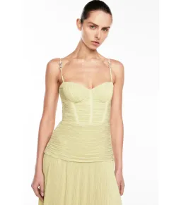 Manning Cartell Double Time Pleat Dress Pistachio Size AU 8 for rent on The Volte - image 3