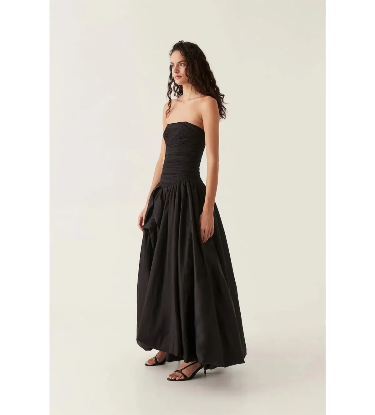 Aje Violette Bubble Hem Maxi Dress Black Size AU 14 - Image 3