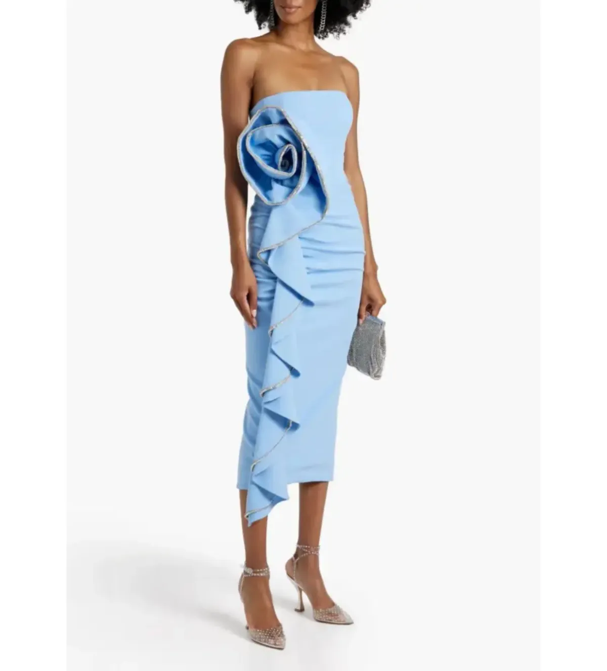 Rachel Gilbert Santiago Dress Sky Blue Size 10 - Image 1