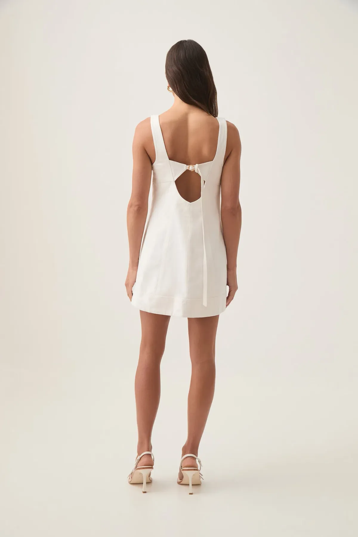 Aje Axle Utility Mini Dress White Size 10 - Image 3