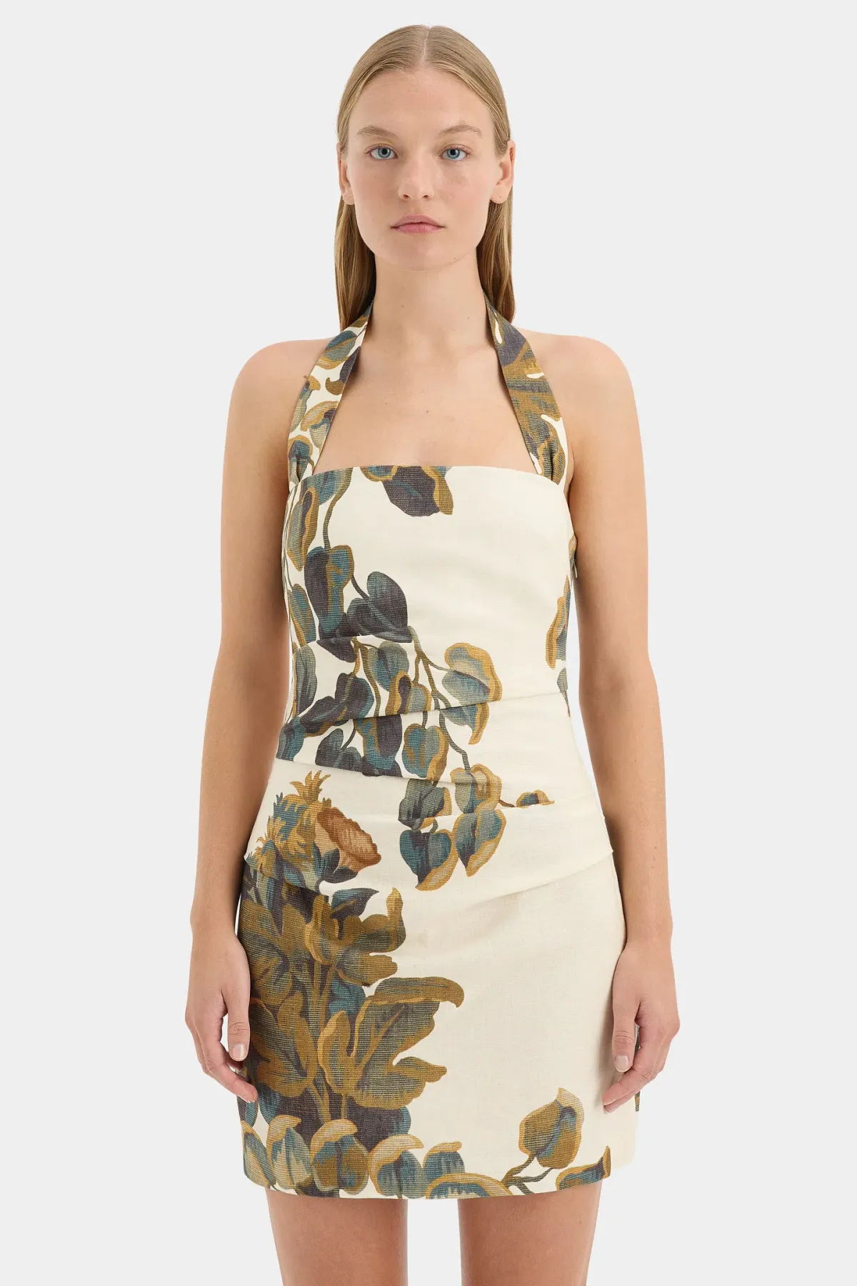 Sir the Label The Evalita Halter Mini Dress in Pine Valley Size 10 - Image 2