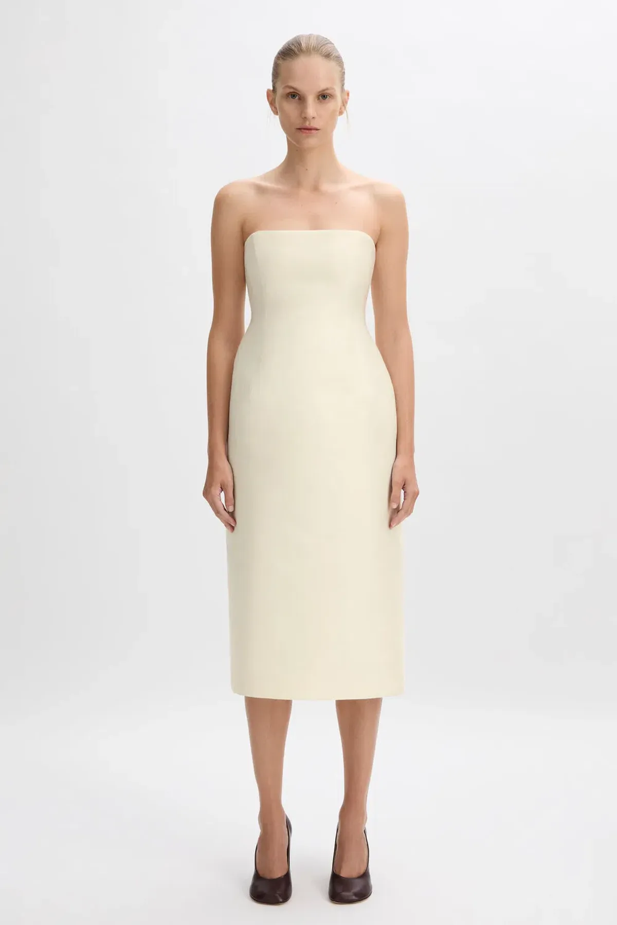 Beare Park Cordelia Midi Dress in Ivory Size 8 - Image 1
