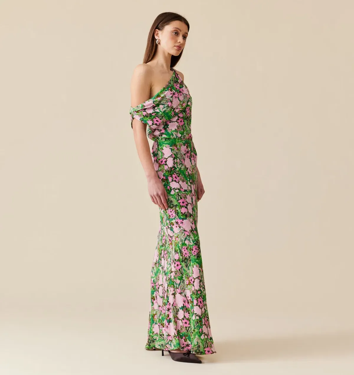 Ruby Melon Maxi Dress Aurora Floral Size 8 - Image 2