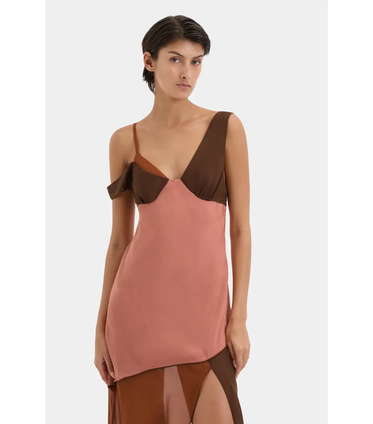 Sir the Label Halcyon Midi Dress in Almond Splice Size 2 / AU 10 - Image 3