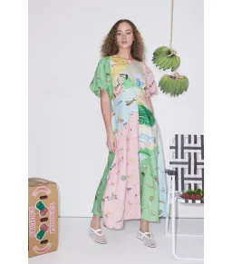 Alemais Jet Midi Dress Multi Size AU 8 for rent on The Volte - image 1